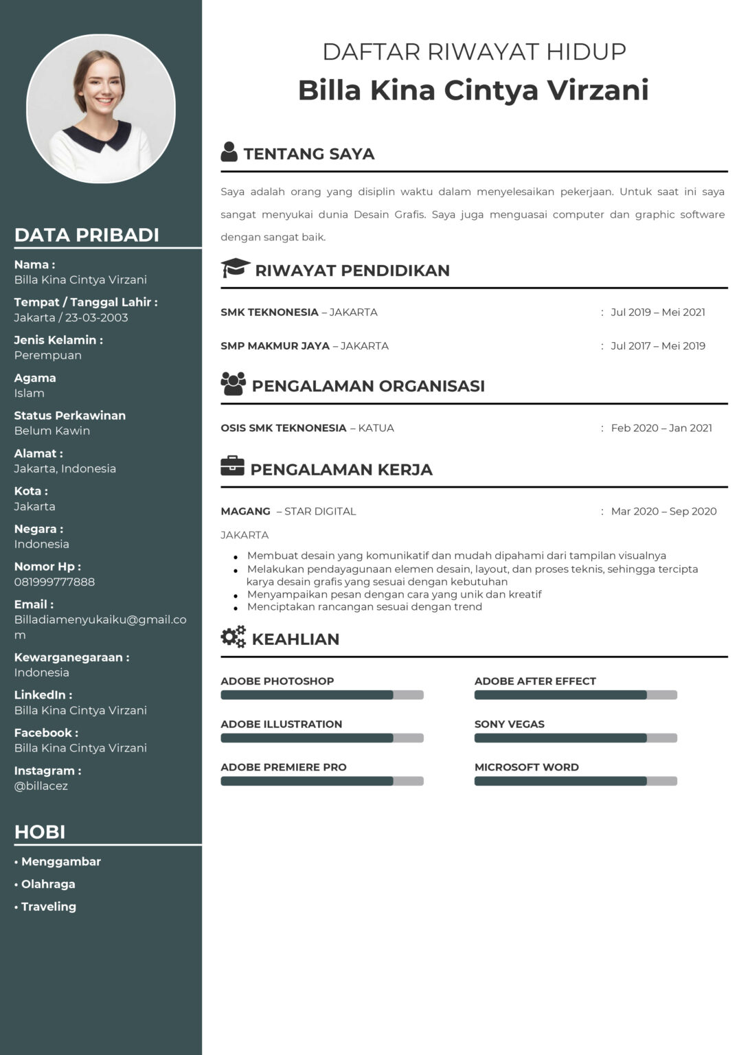 CV Jurusan Animasi dan Multimedia 