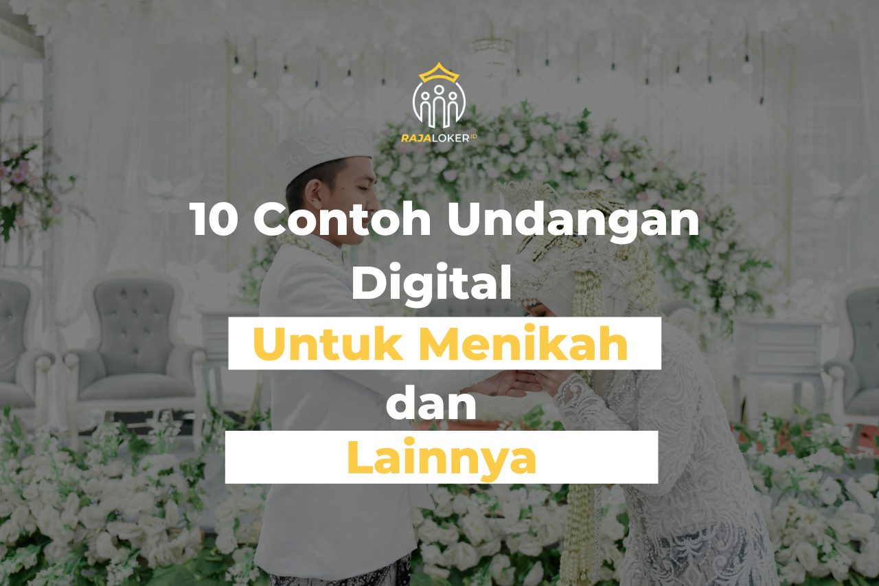 10 Contoh Undangan Digital untuk Menikah dan Lainnya